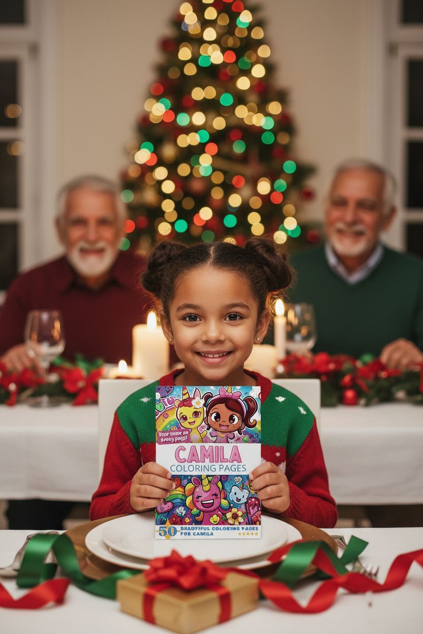 Camila Christmas coloring pages gift