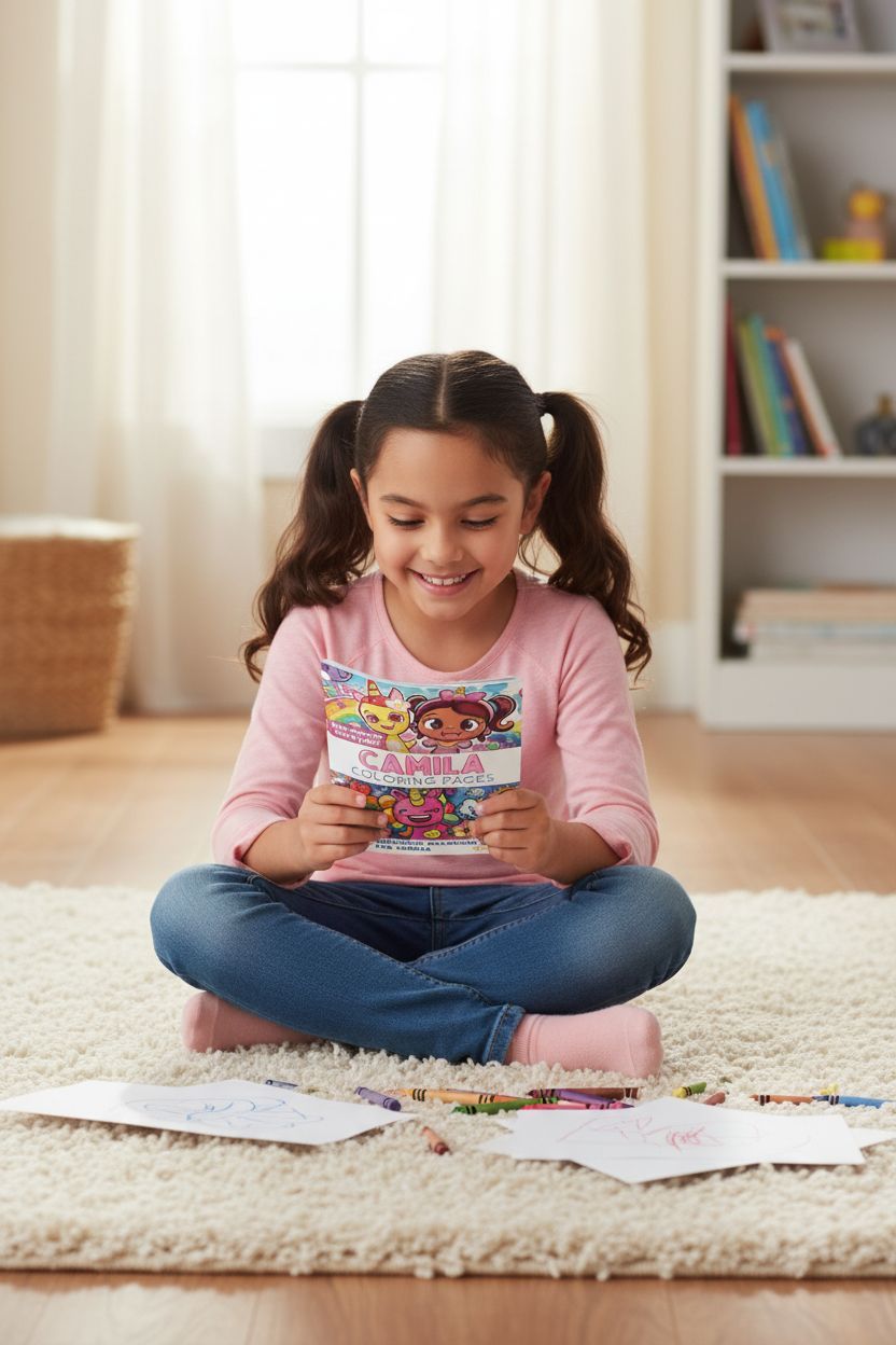 Camila personal coloring pages