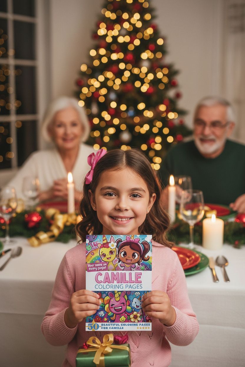 Camille Christmas coloring pages gift