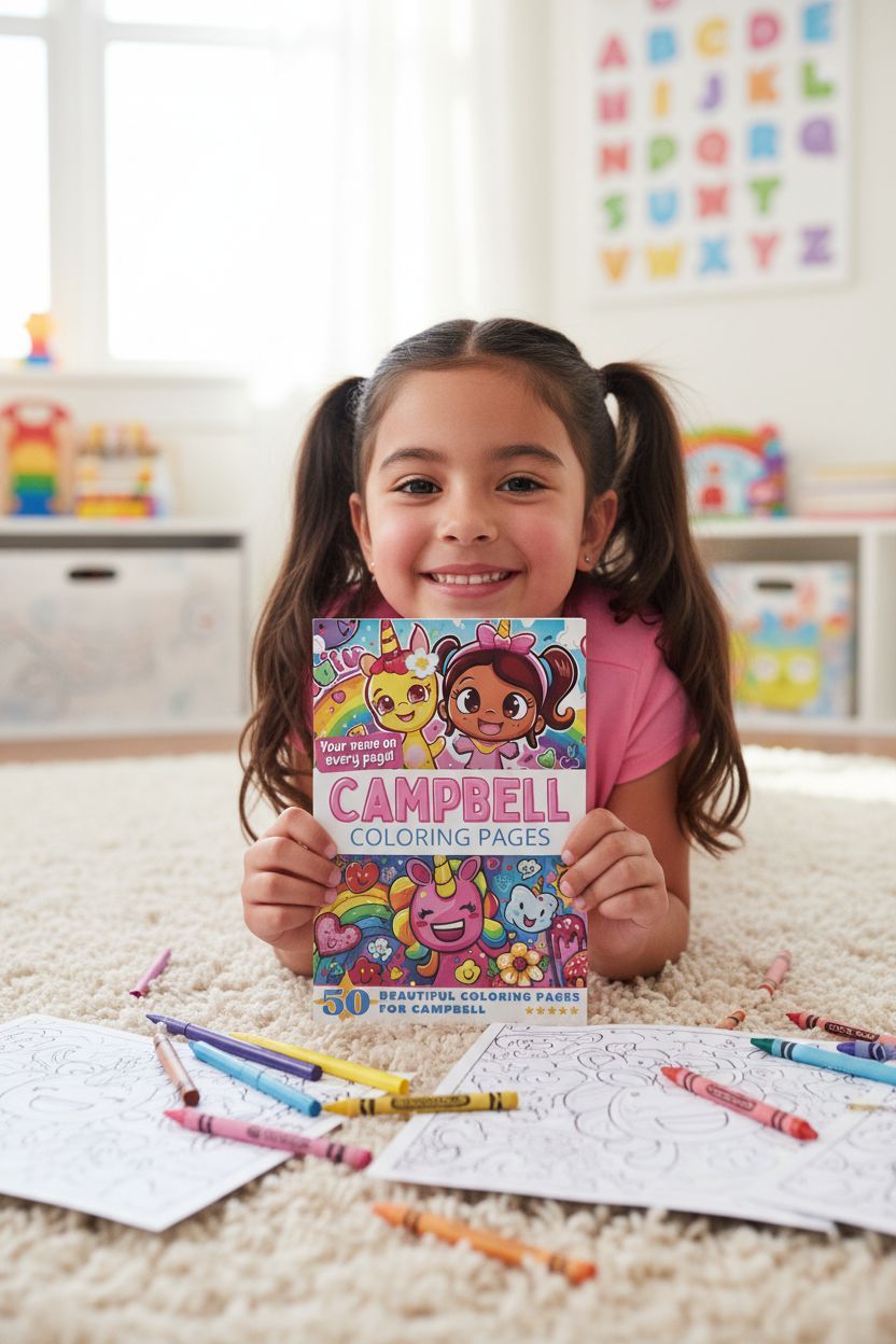 Campbell personal coloring pages