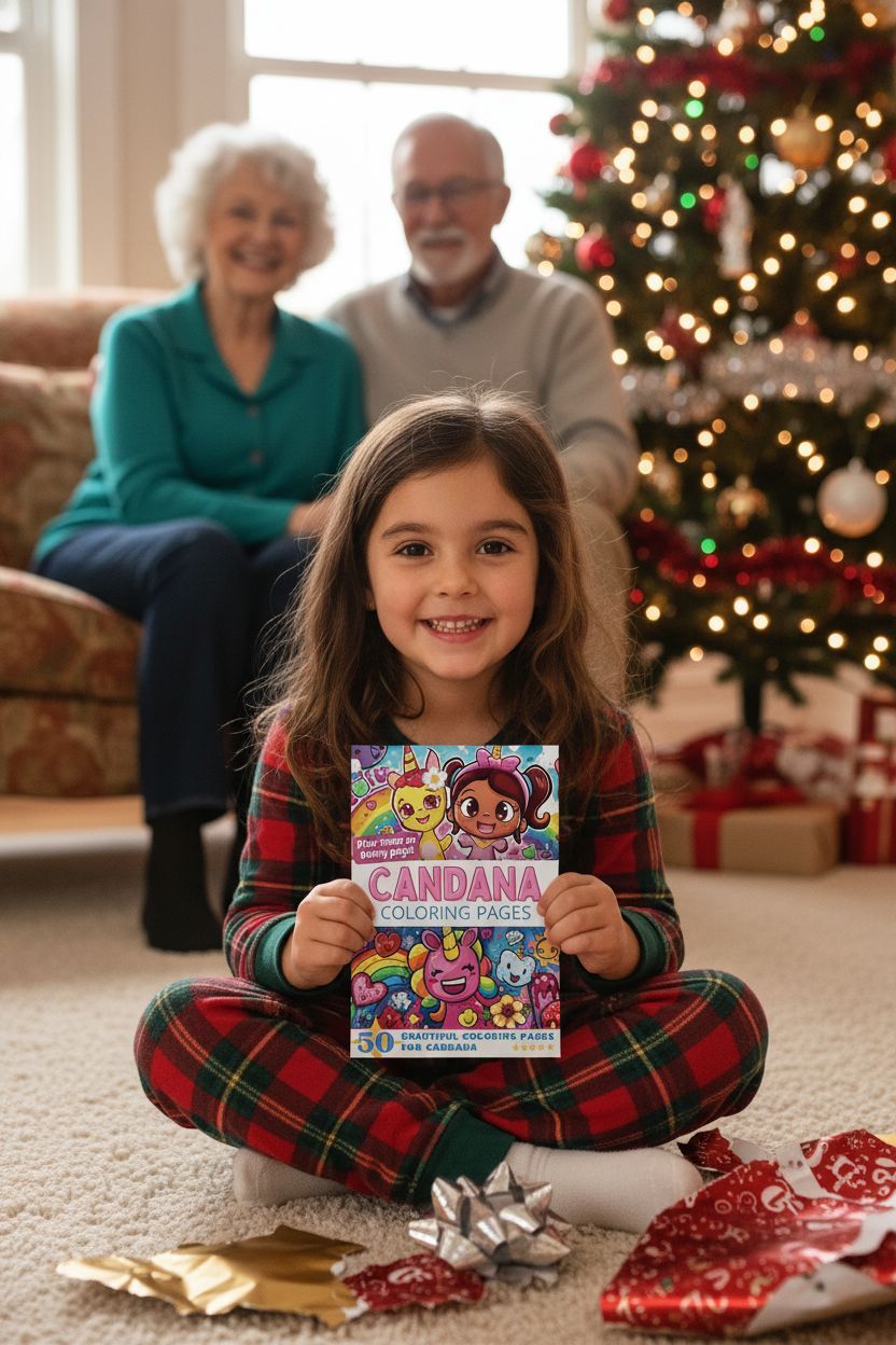 Candana Christmas coloring pages gift