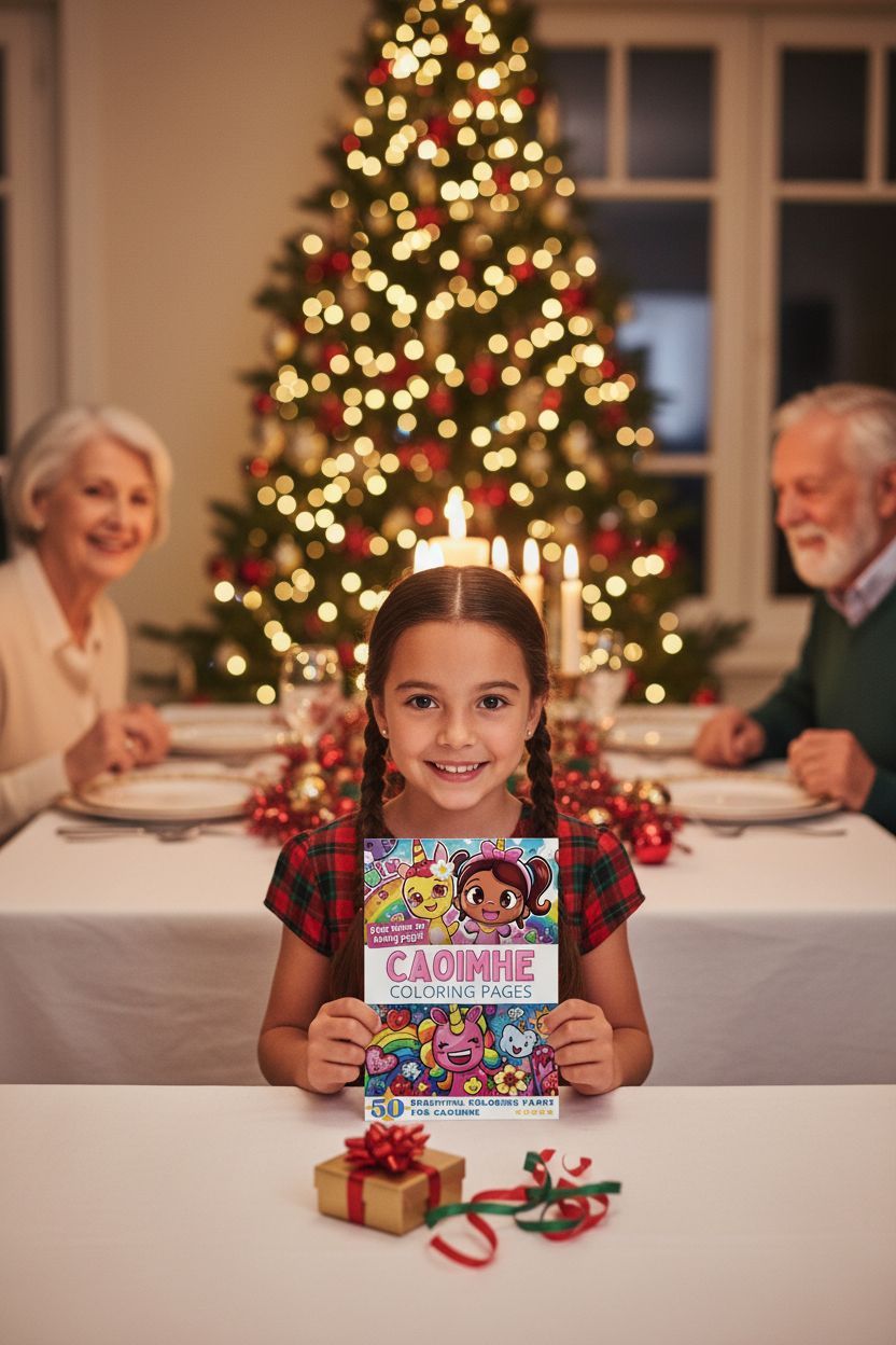 Caoimhe Christmas coloring pages gift