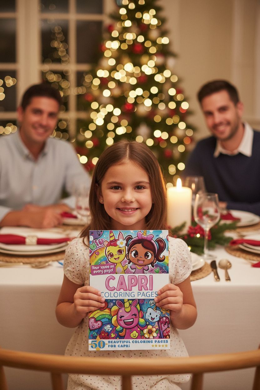 Capri Christmas coloring pages gift