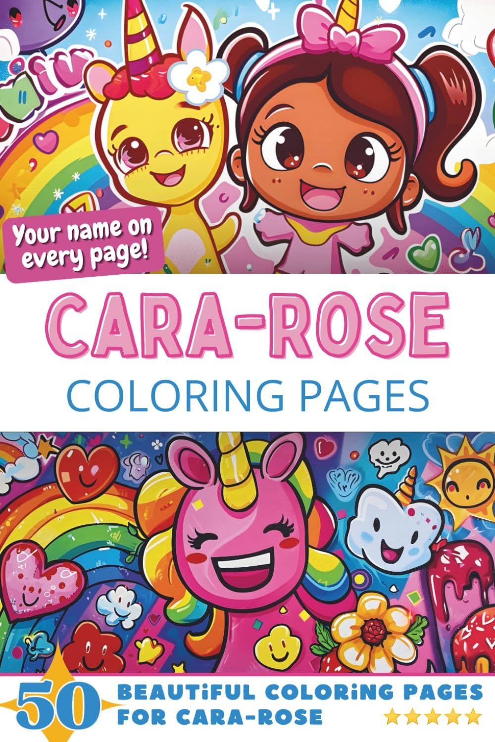Cara-Rose Coloring Book Cover