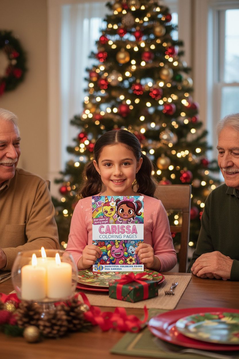 Carissa Christmas coloring pages gift