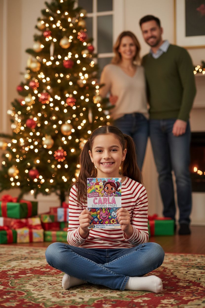 Carla Christmas coloring pages gift