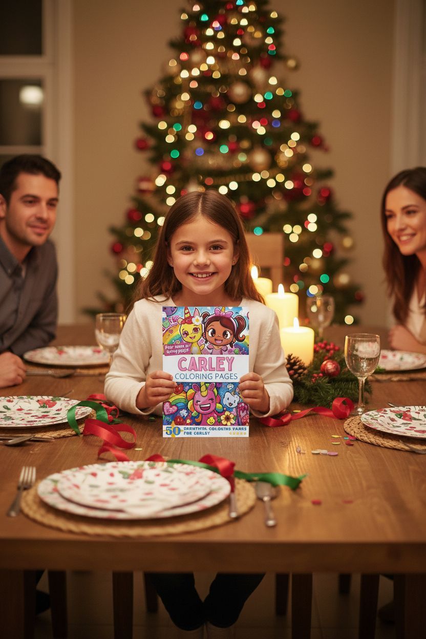 Carley Christmas coloring pages gift