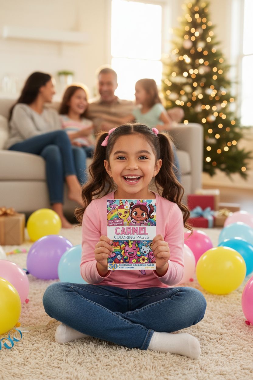 Carmel coloring book in use