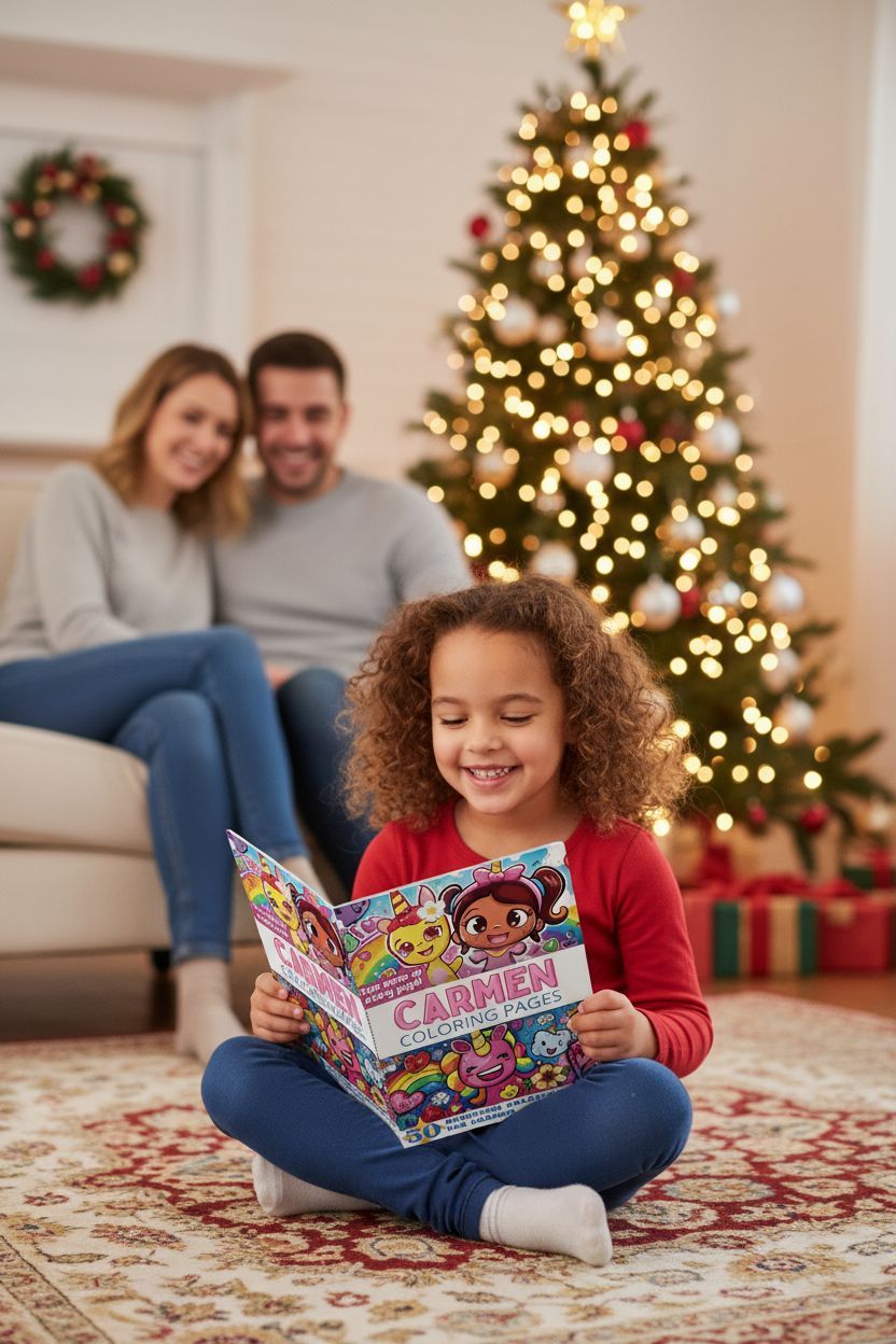 Carmen Christmas coloring pages gift