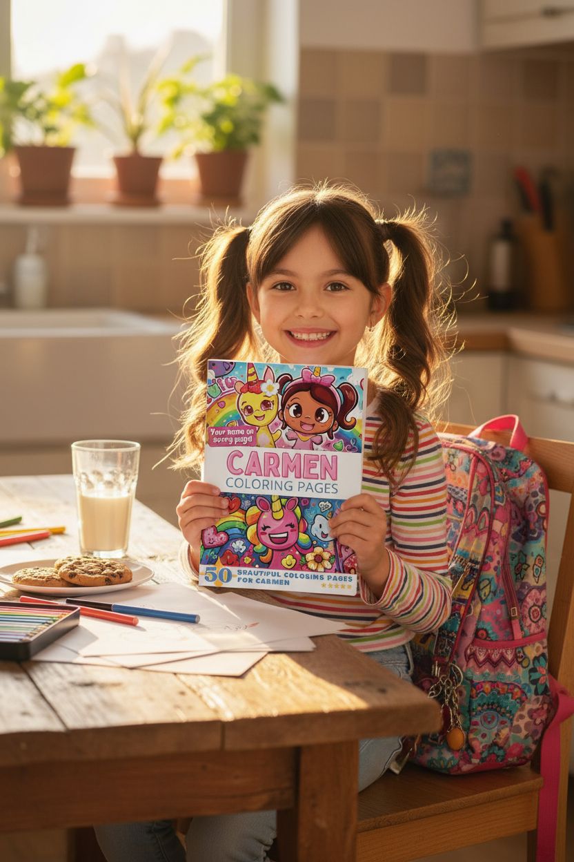 Carmen personal coloring pages