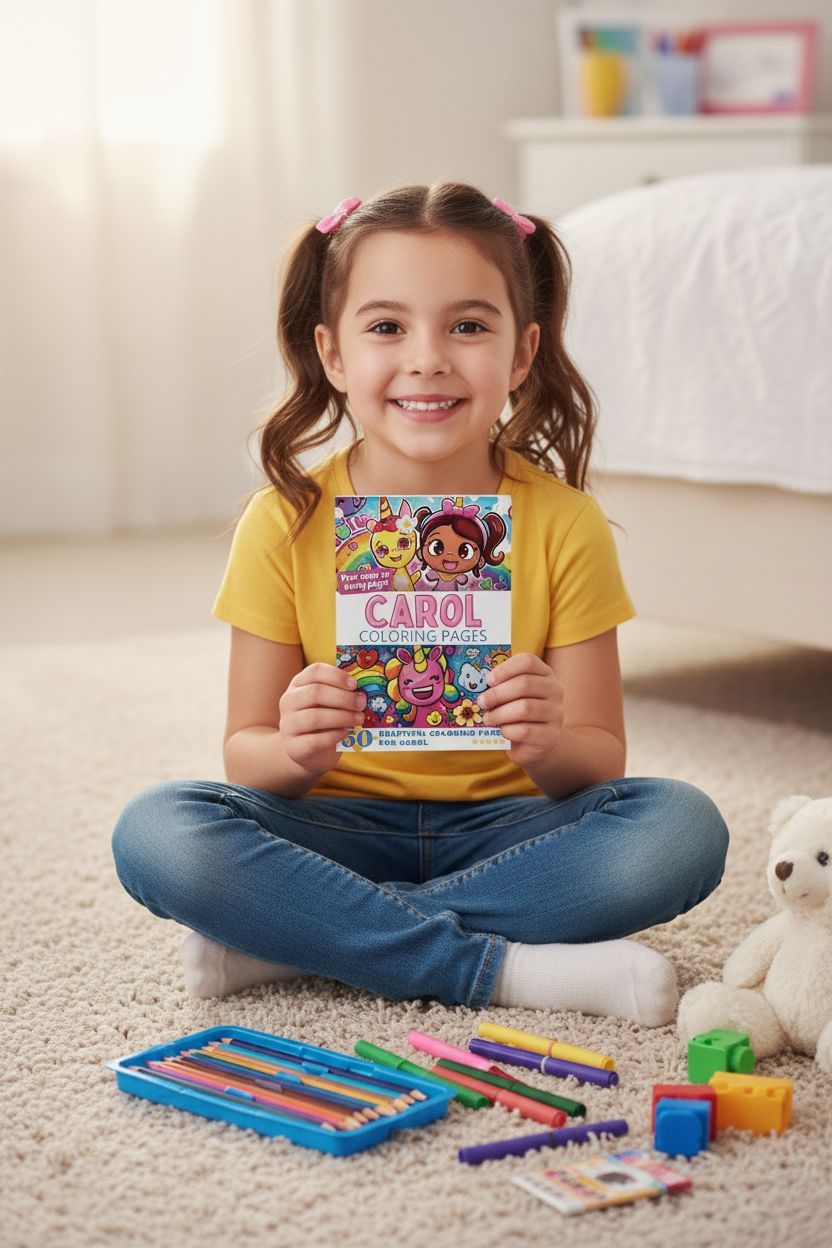 Carol personal coloring pages