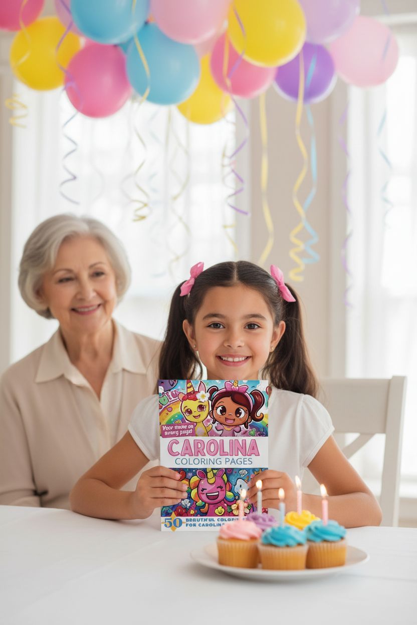 Carolina coloring book in use