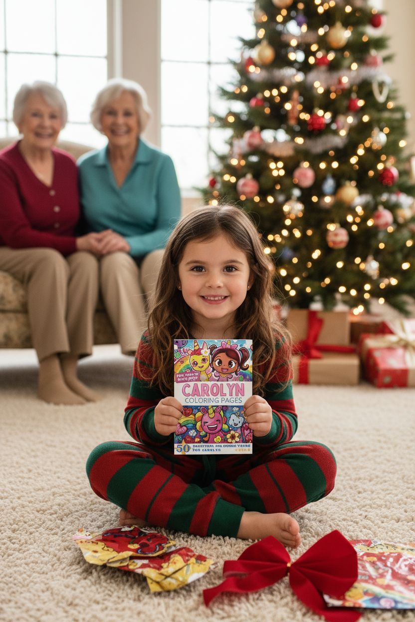 Carolyn Christmas coloring pages gift