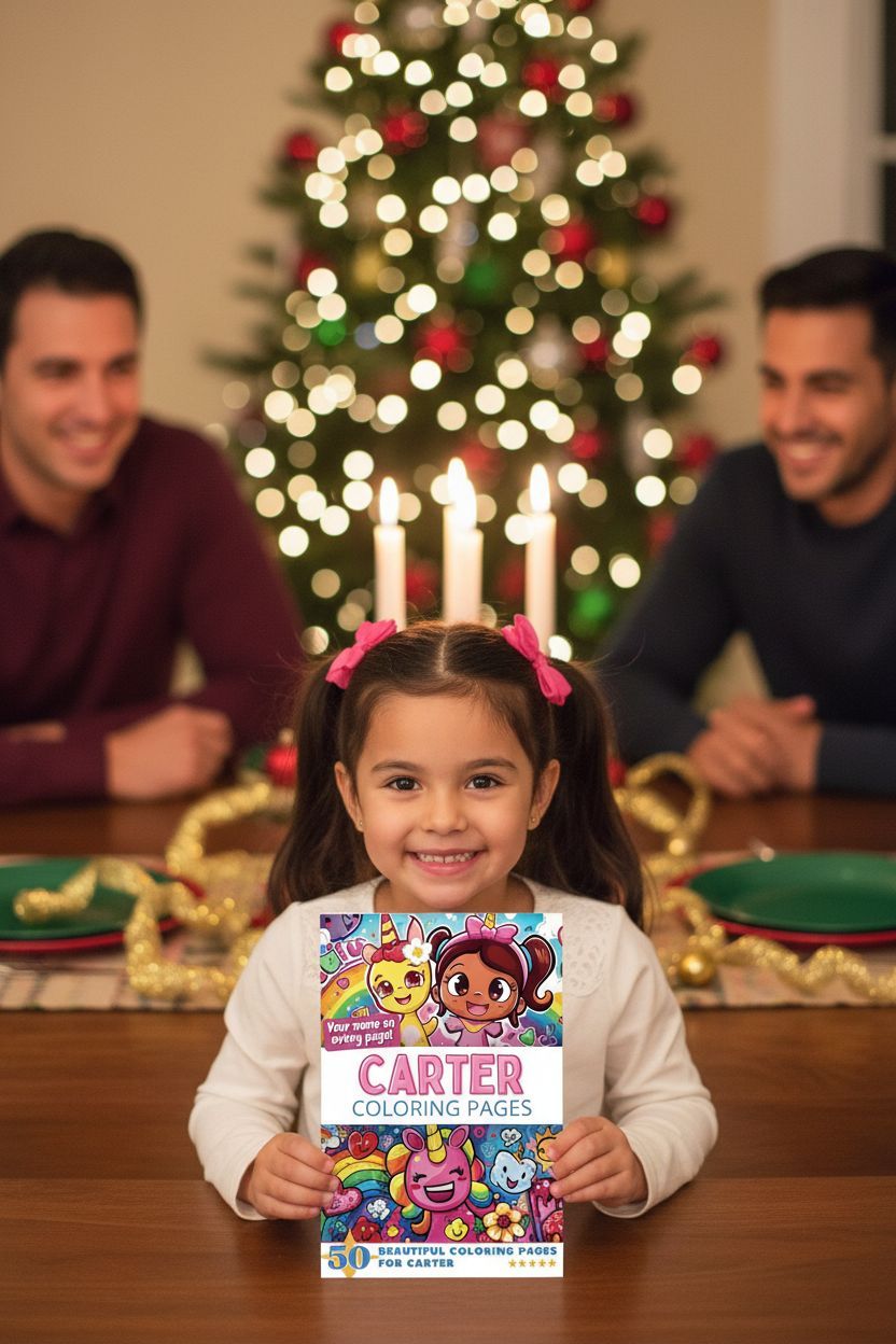 Carter Christmas coloring pages gift