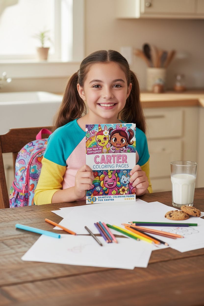 Carter personal coloring pages