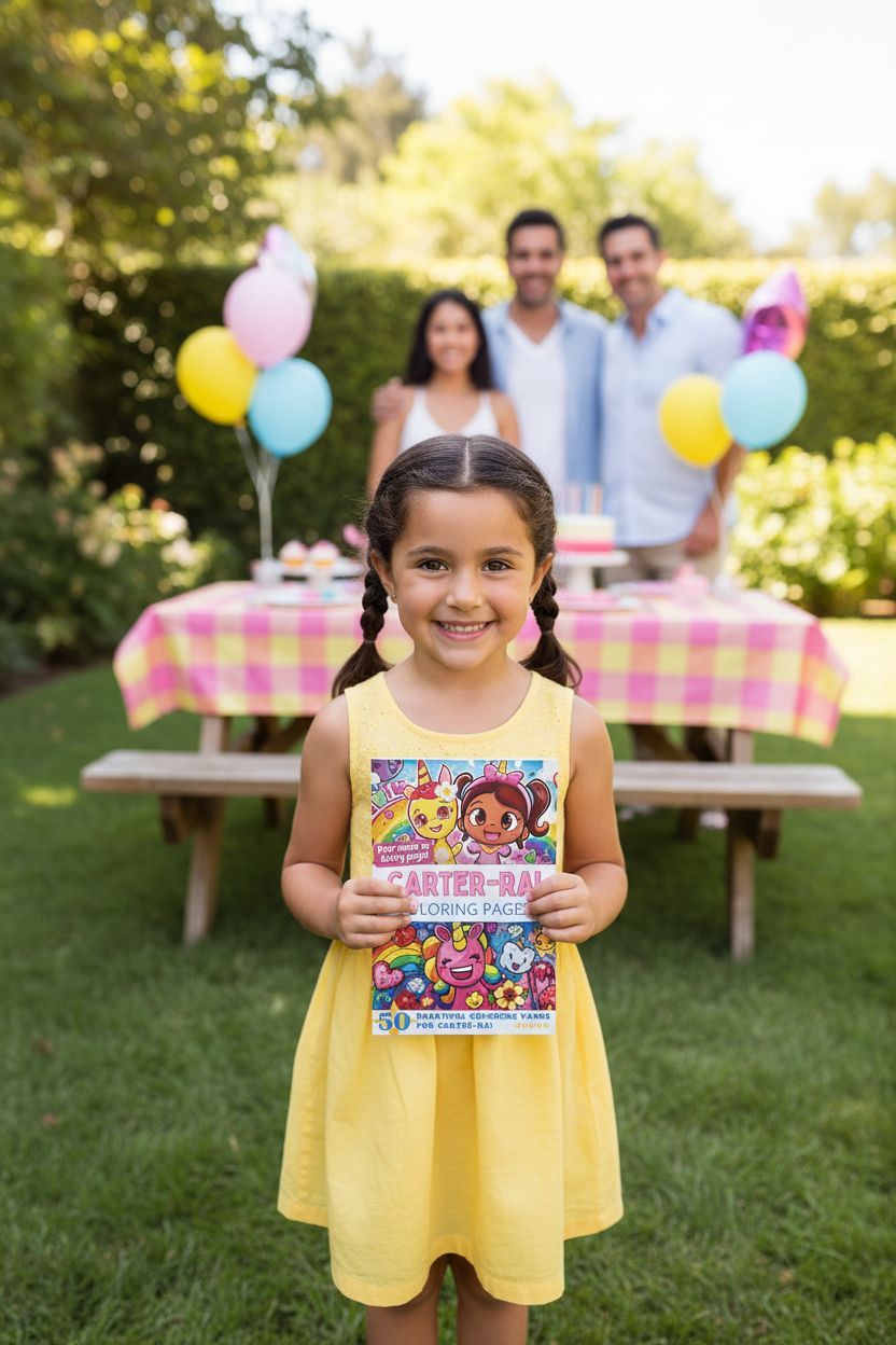 Carter-Rai coloring book in use