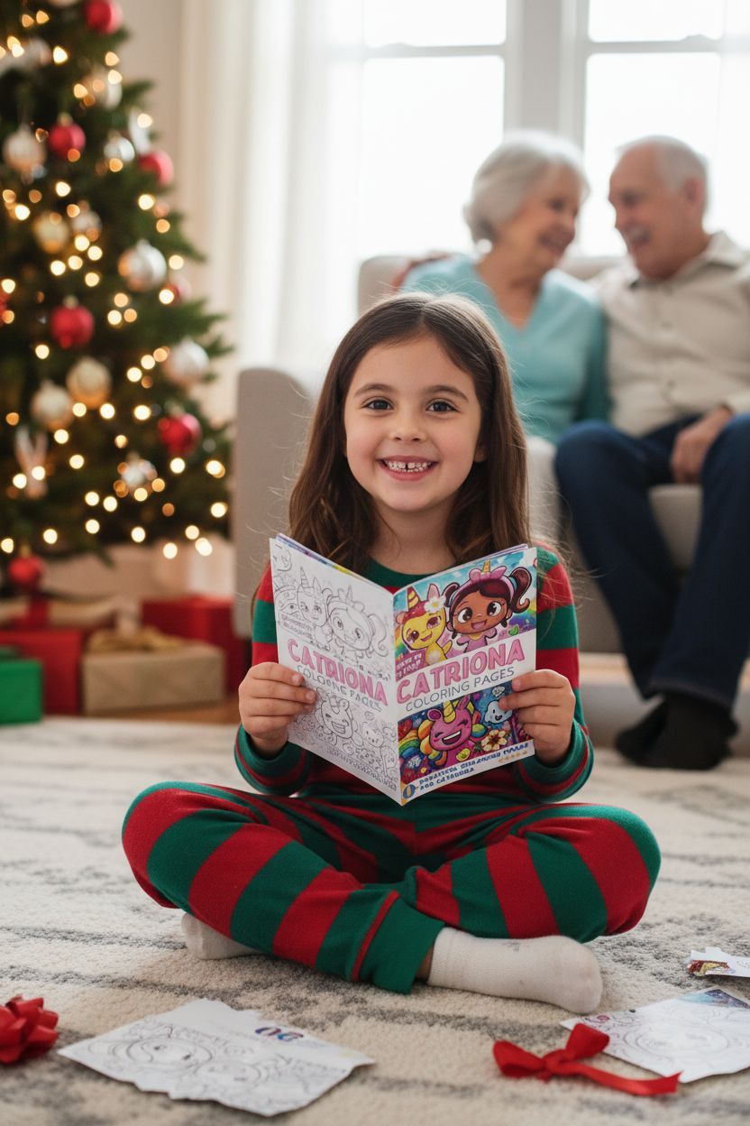 Catriona Christmas coloring pages gift