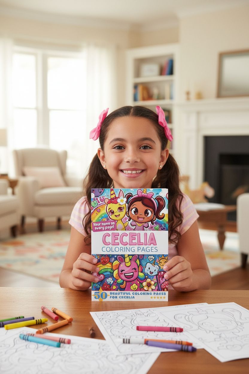 Cecelia personal coloring pages