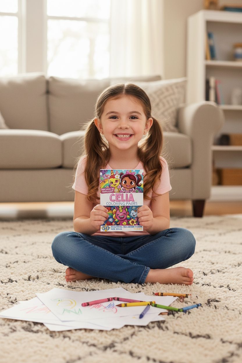 Celia personal coloring pages