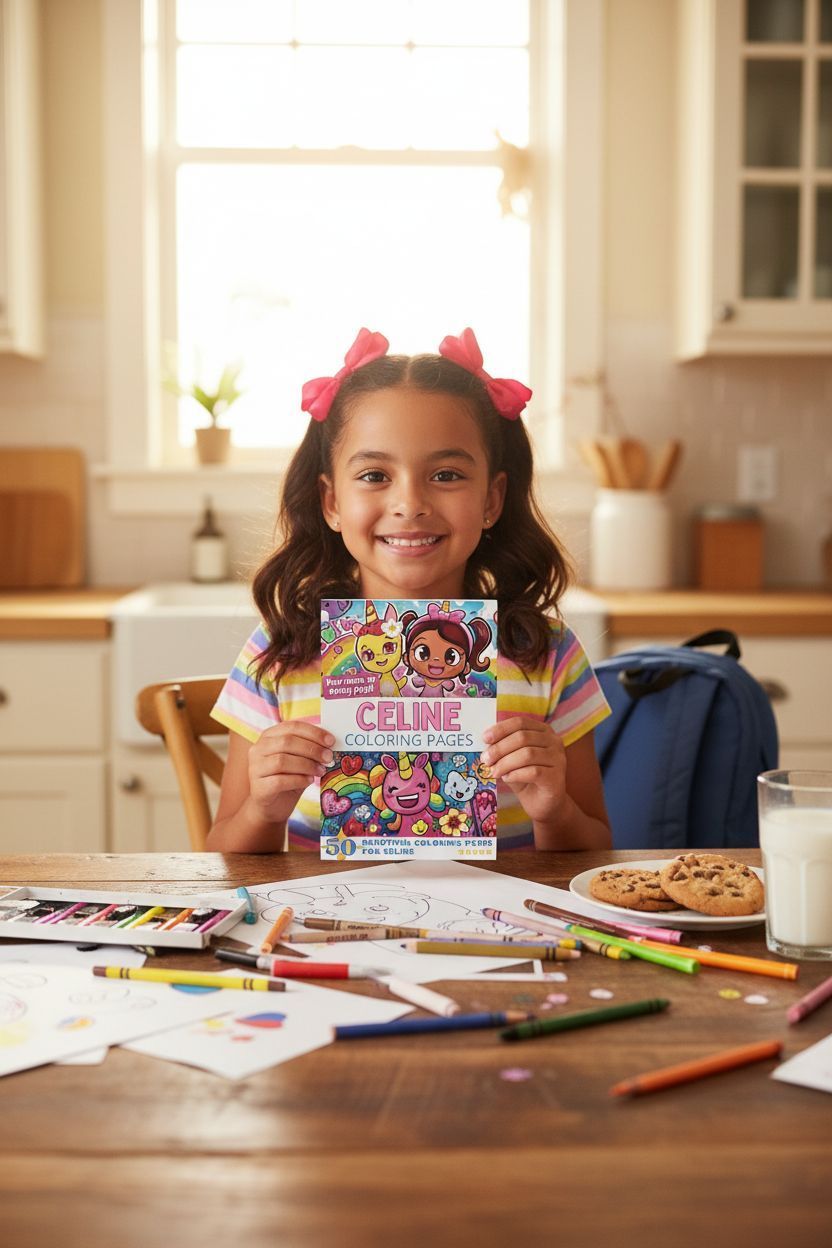 Celine personal coloring pages