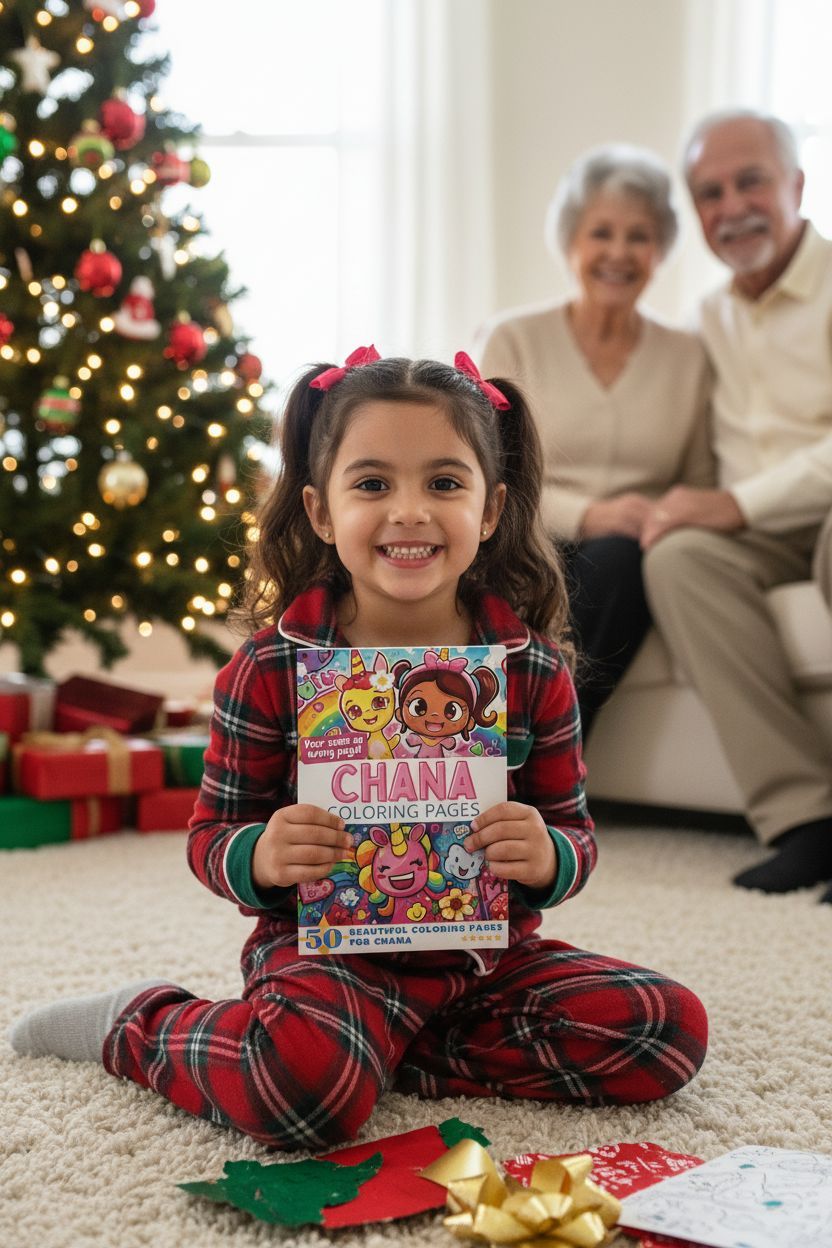 Chana Christmas coloring pages gift