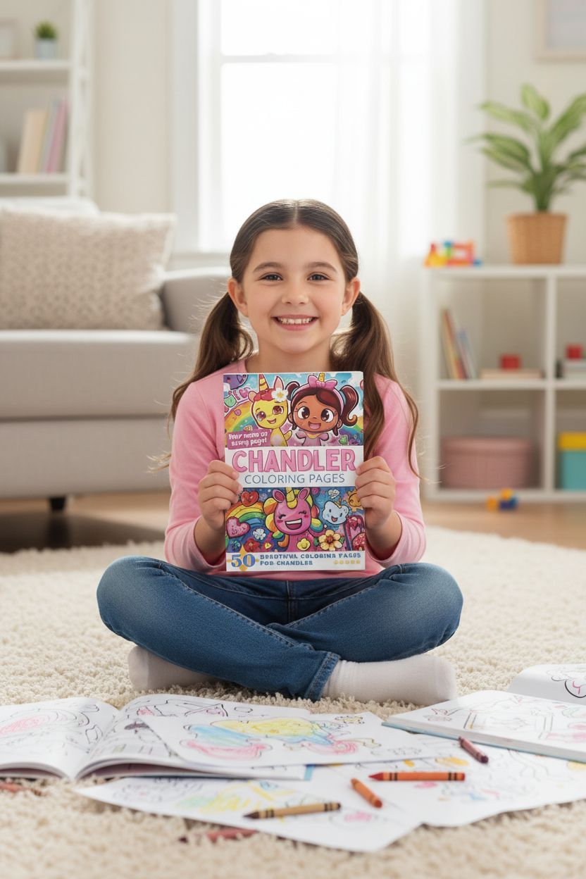 Chandler personal coloring pages