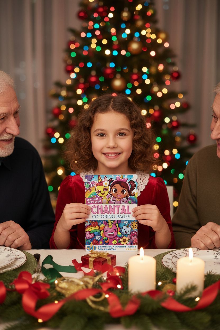 Chantal Christmas coloring pages gift