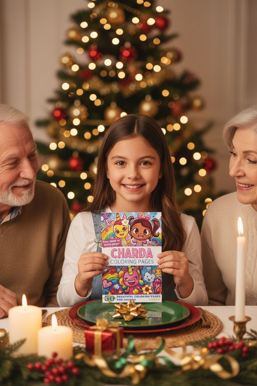 Charda Christmas coloring pages gift