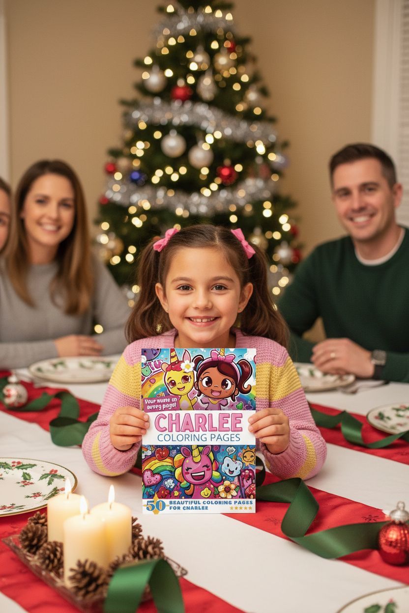 Charlee Christmas coloring pages gift
