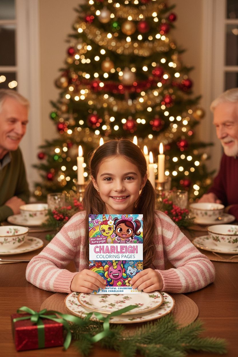 Charleigh Christmas coloring pages gift