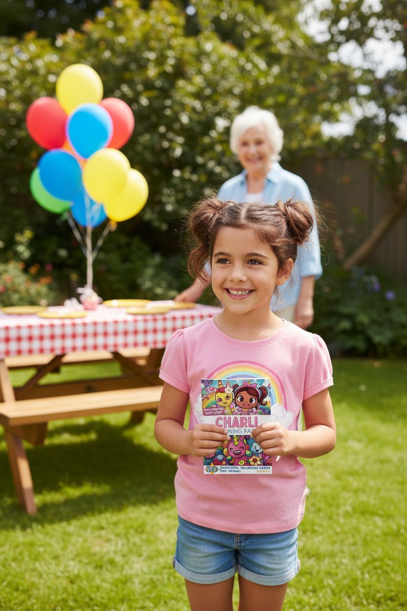 Charli coloring book in use