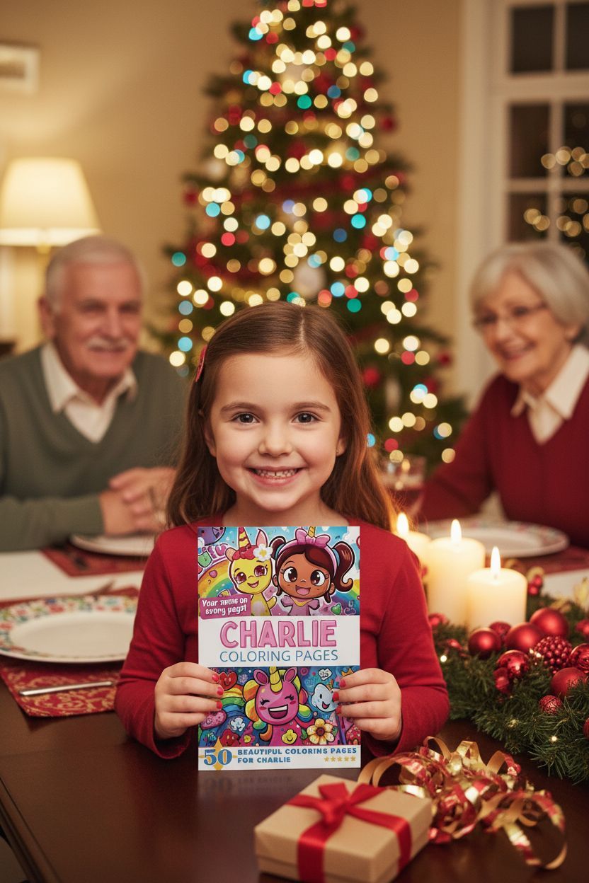 Charlie Christmas coloring pages gift