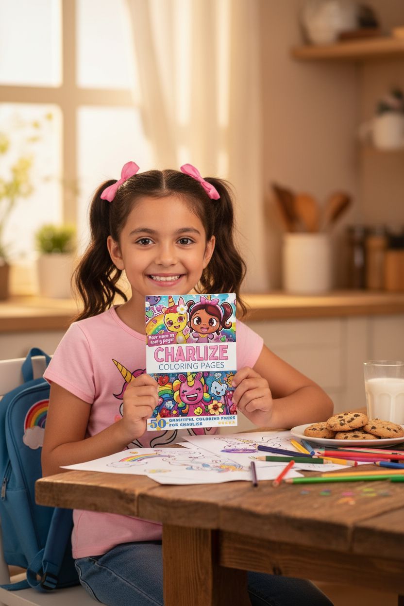 Charlize personal coloring pages