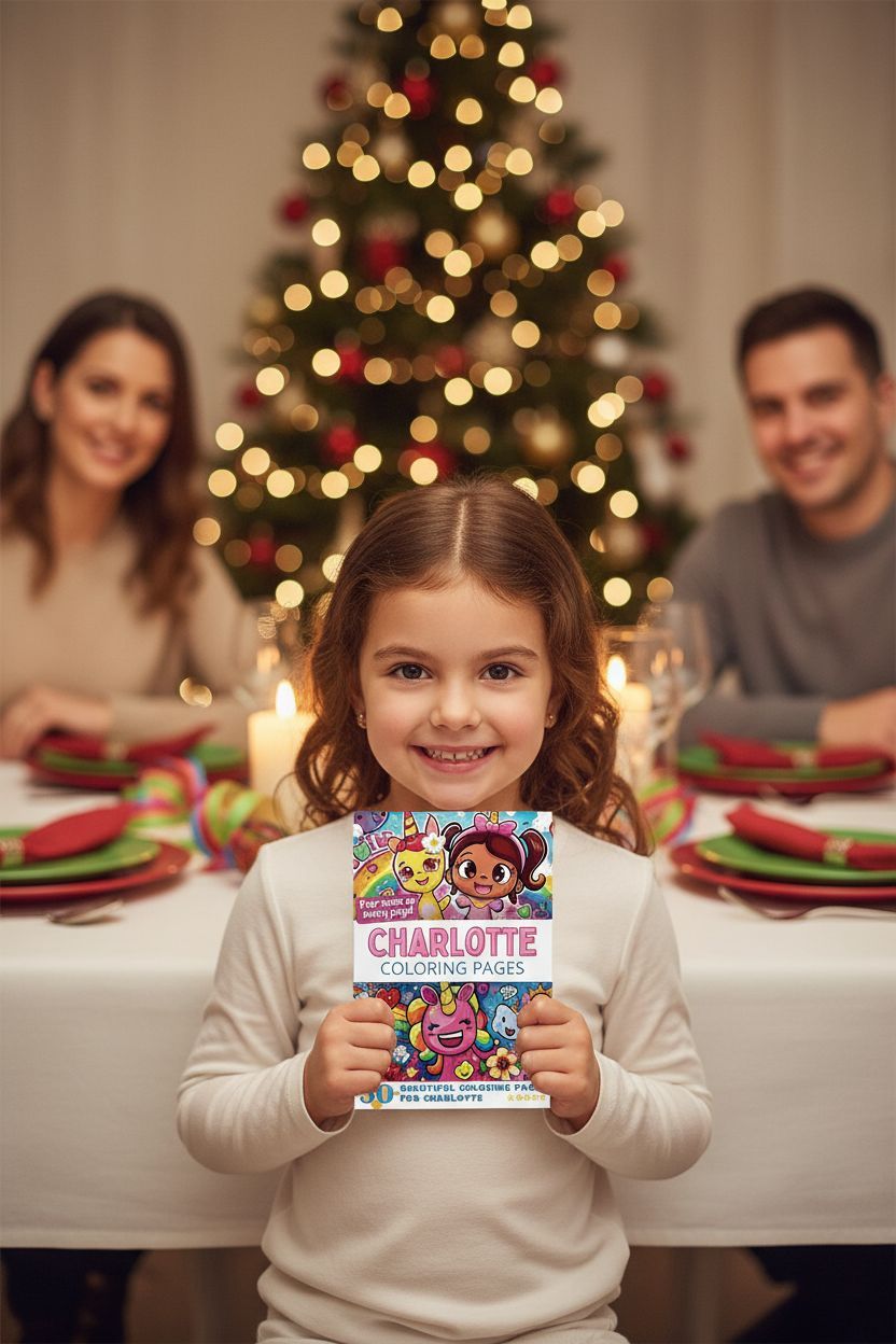 Charlotte Christmas coloring pages gift