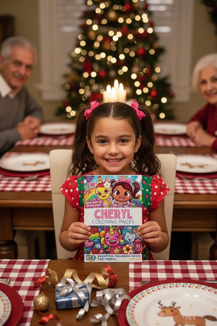 Cheryl Christmas coloring pages gift