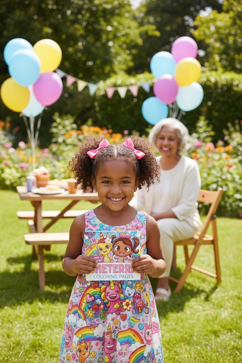 Cheterra coloring book in use