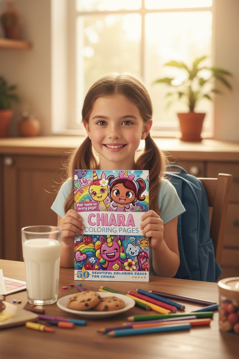 Chiara personal coloring pages