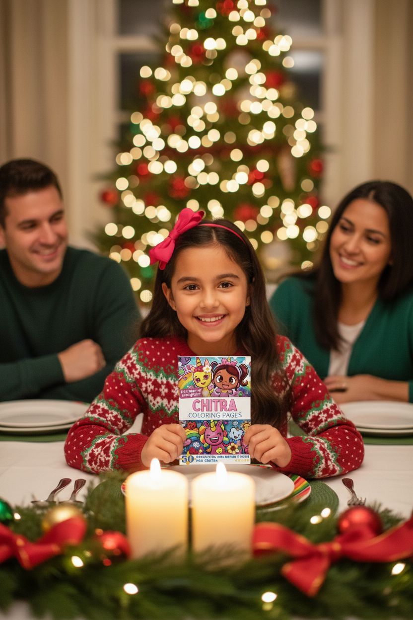 Chitra Christmas coloring pages gift