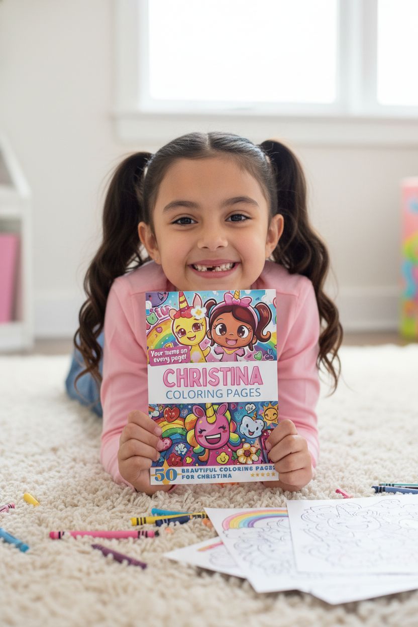 Christina personal coloring pages