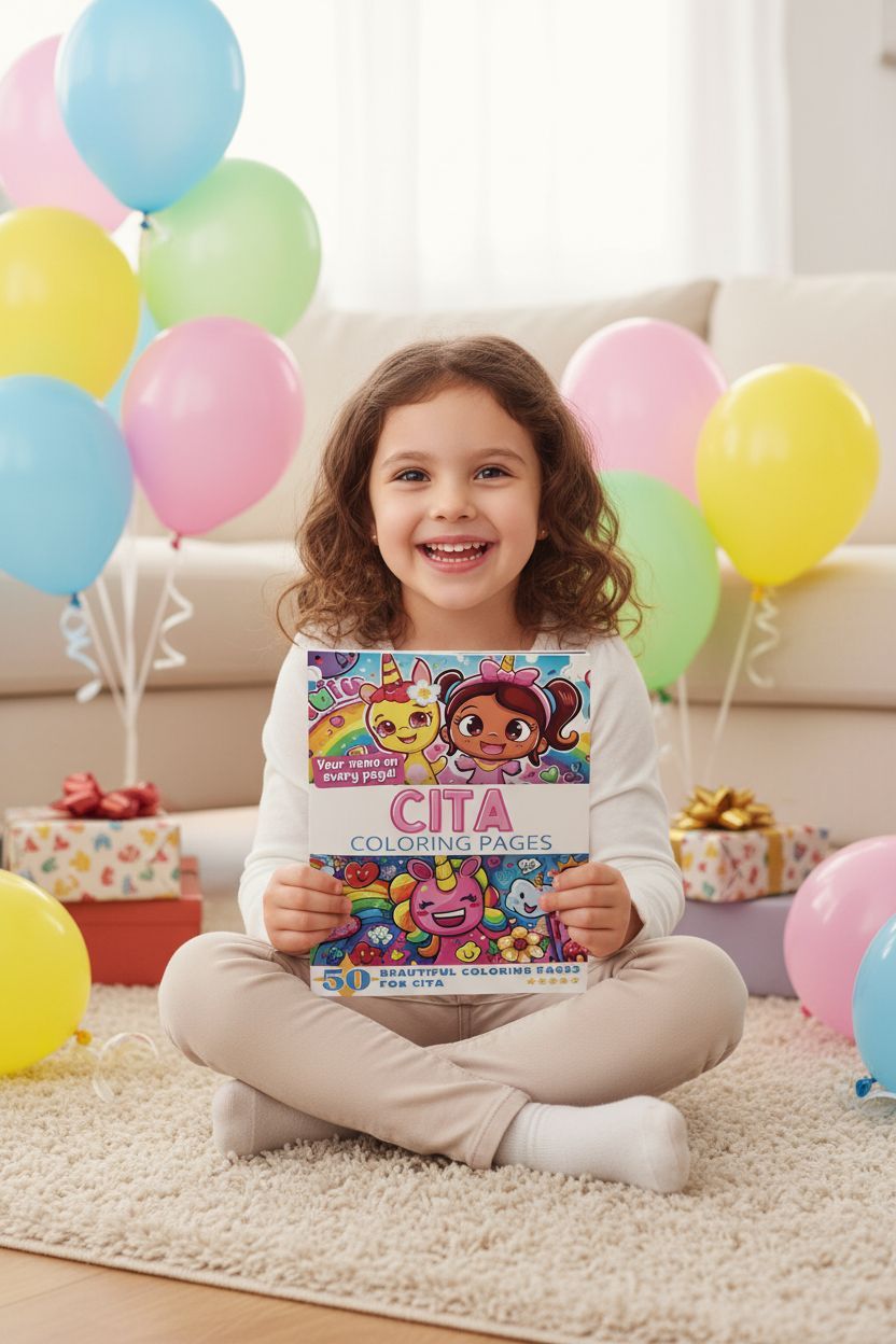 Cita coloring book in use