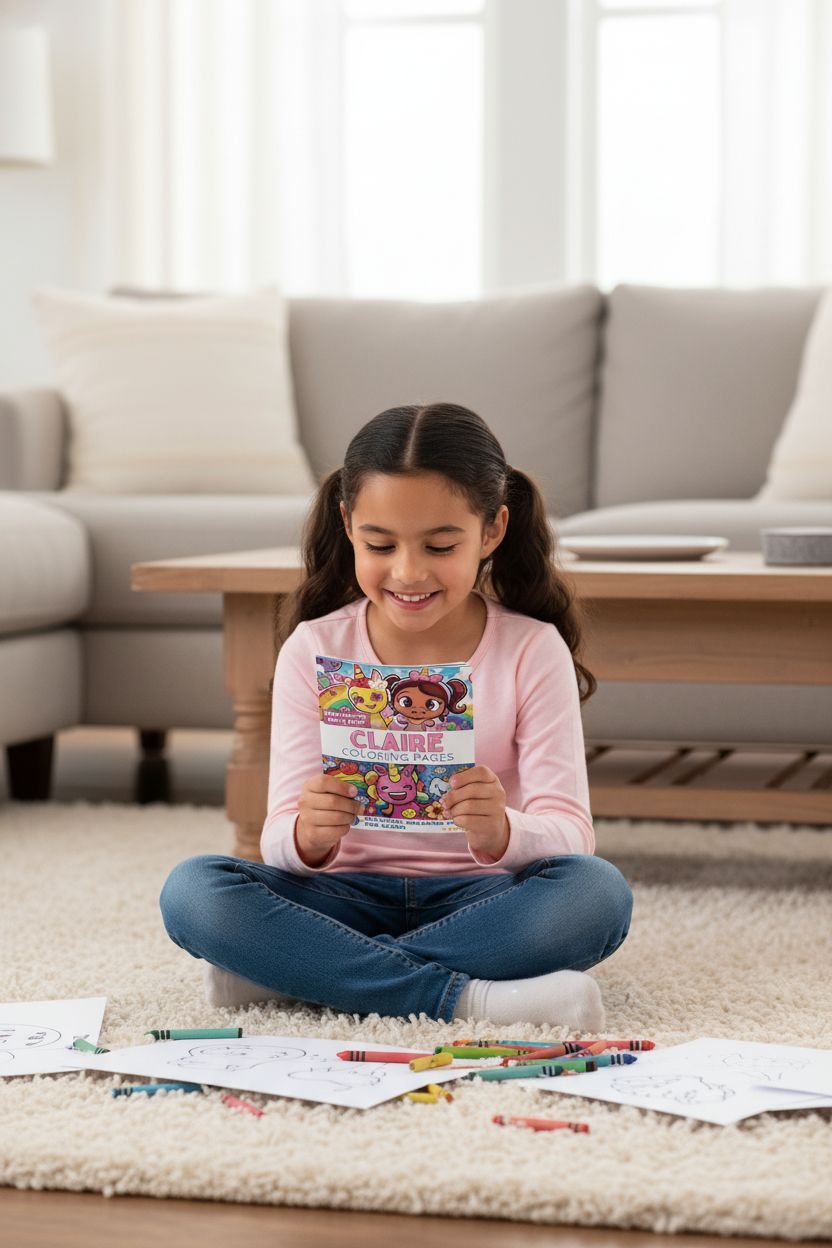 Claire personal coloring pages