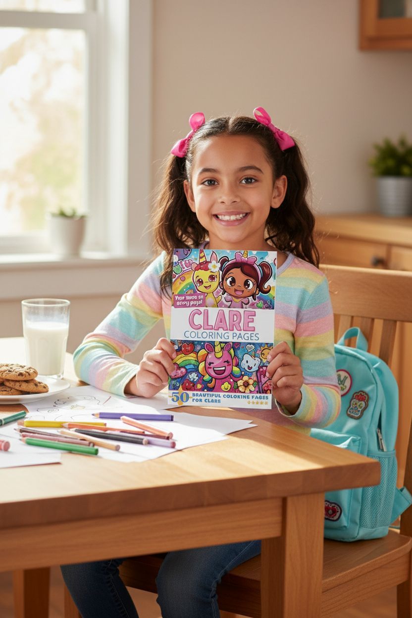 Clare personal coloring pages