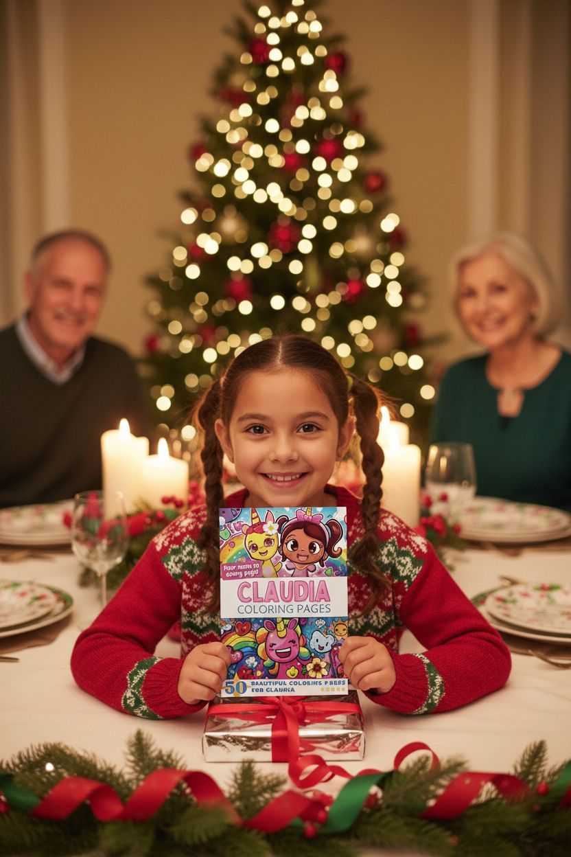 Claudia Christmas coloring pages gift