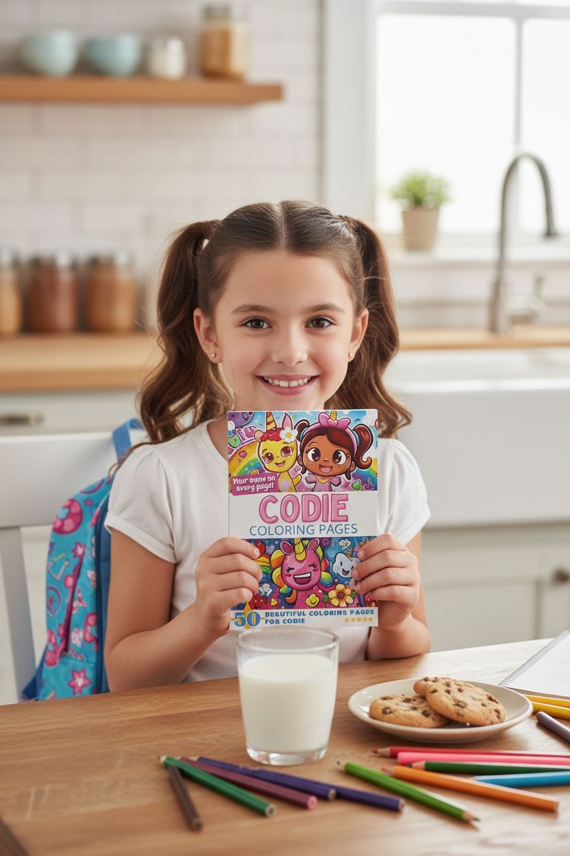 Codie personal coloring pages