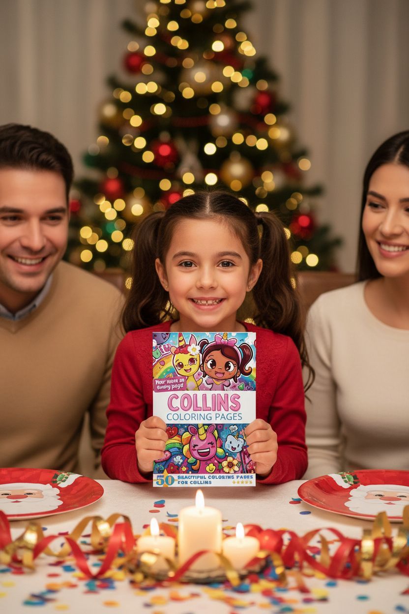 Collins Christmas coloring pages gift