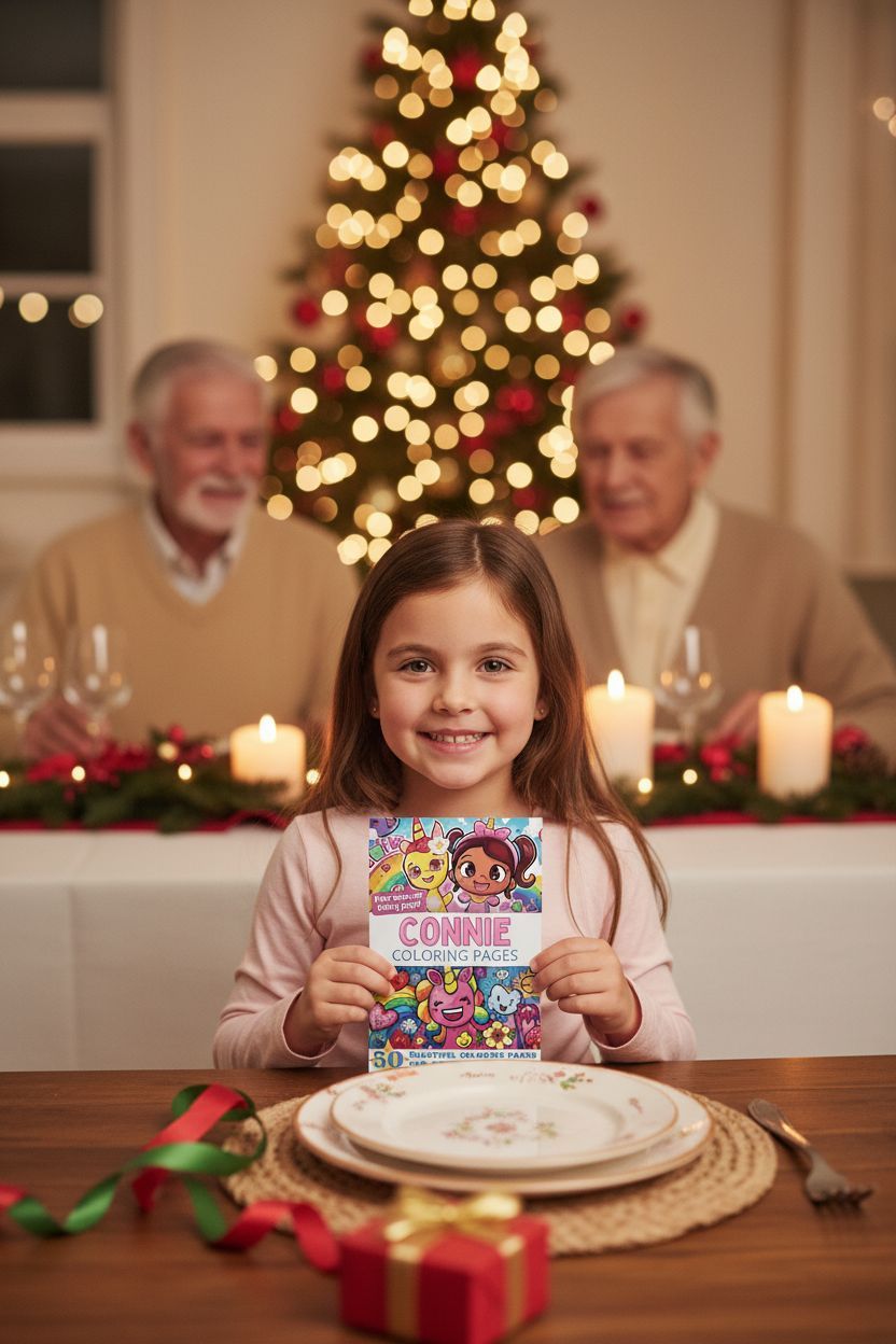 Connie Christmas coloring pages gift
