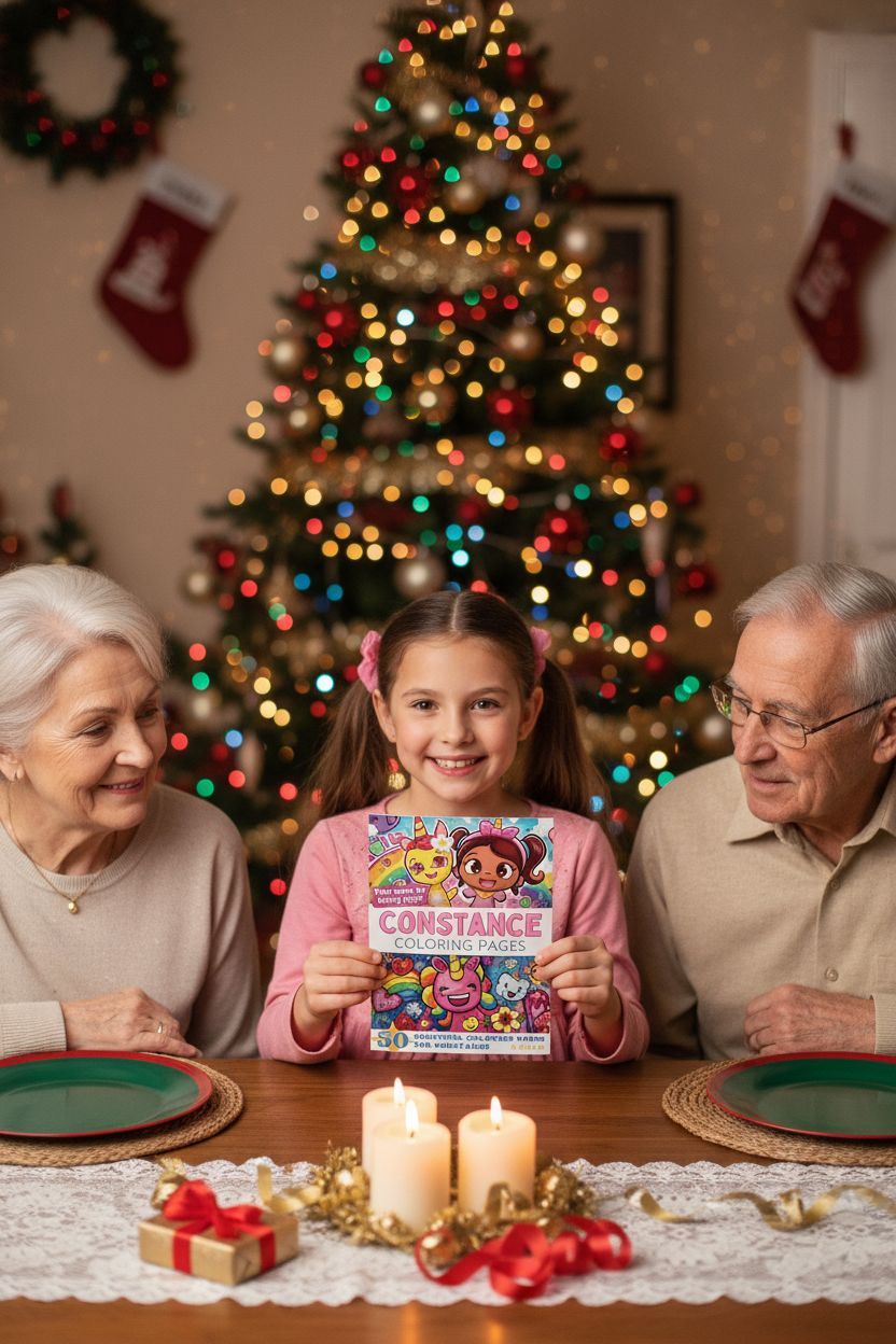 Constance Christmas coloring pages gift
