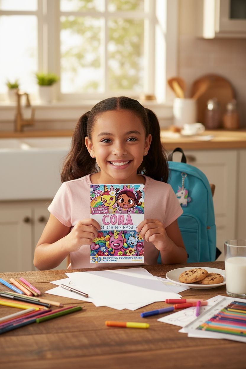 Cora personal coloring pages