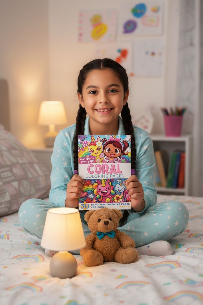 Coral personal coloring pages