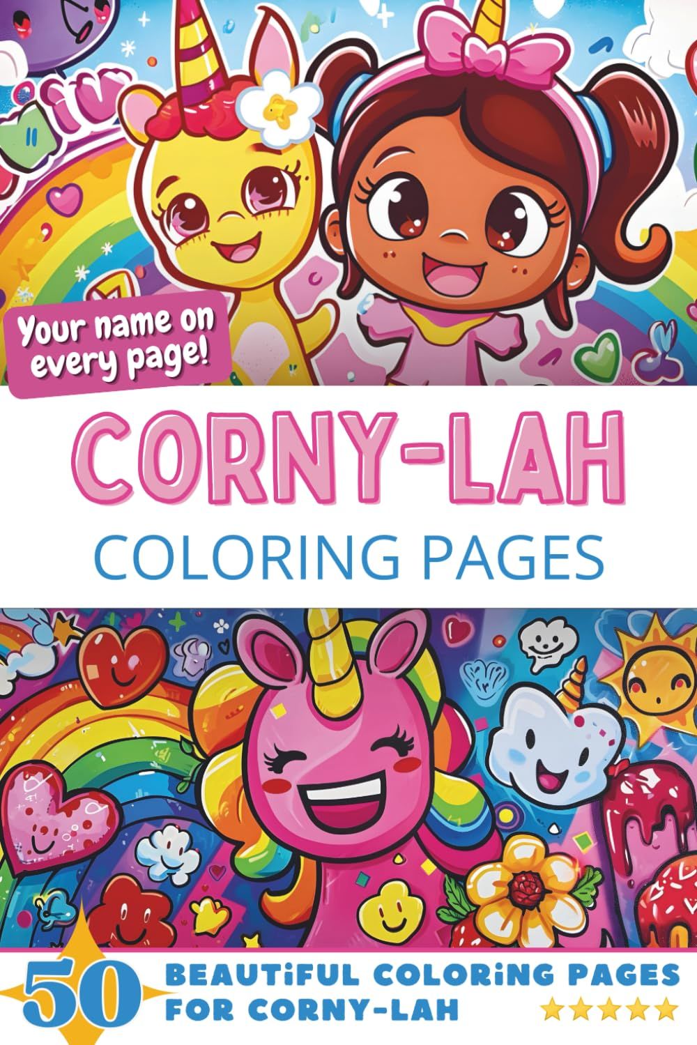 Corny-Lah Coloring Book Cover